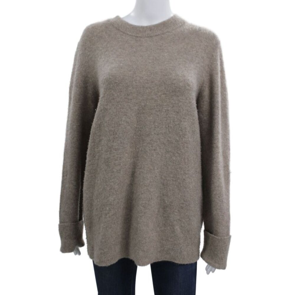 The Row Unisex Beige Pullover Cashmere Silk Sweater Size M